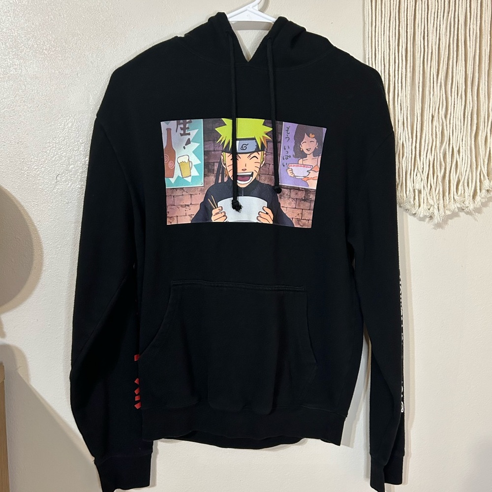 Black Naruto Graphic Hoodie